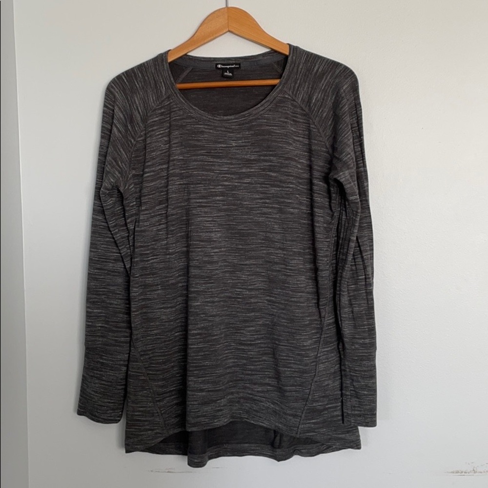 Champion Gray Marled Crewneck Pullover Sweatshirt